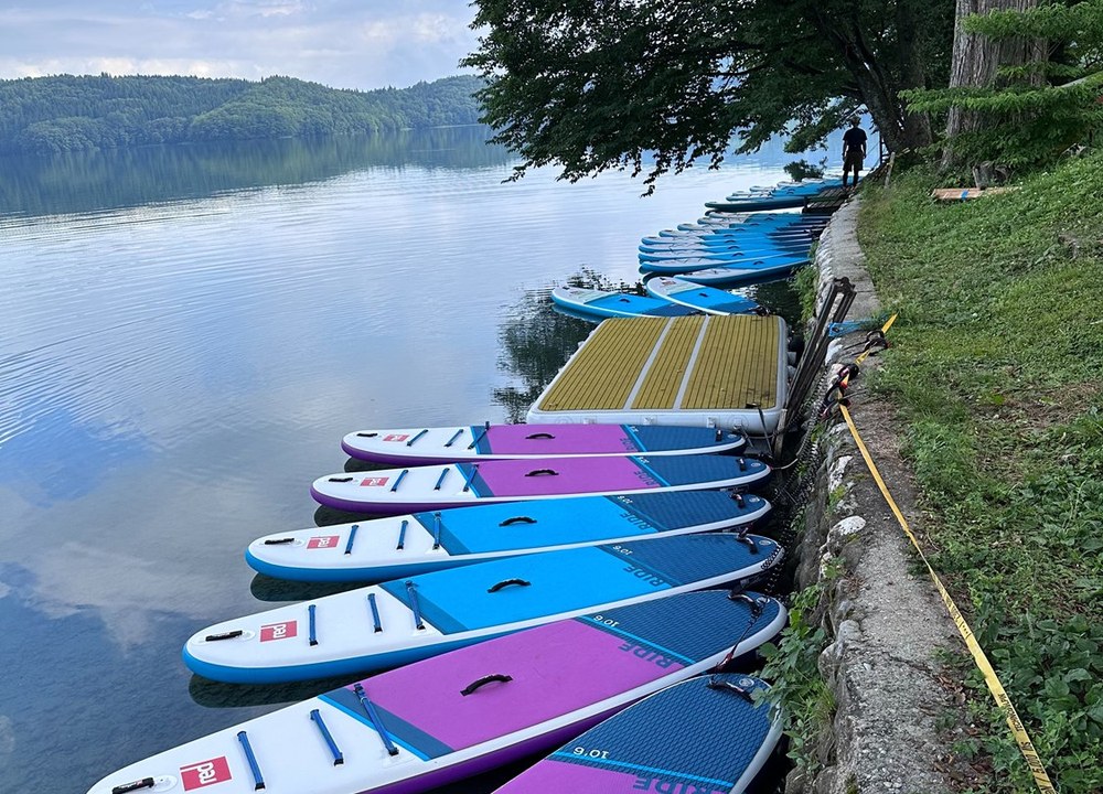Boards on the shore